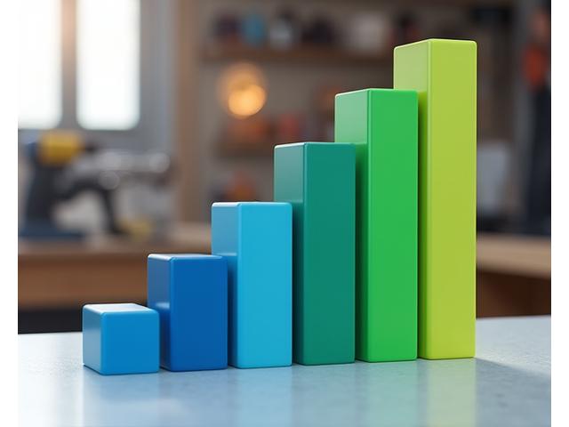 電動工具の総合満足度を棒グラフで表したランキング。上位3製品が強調されている。